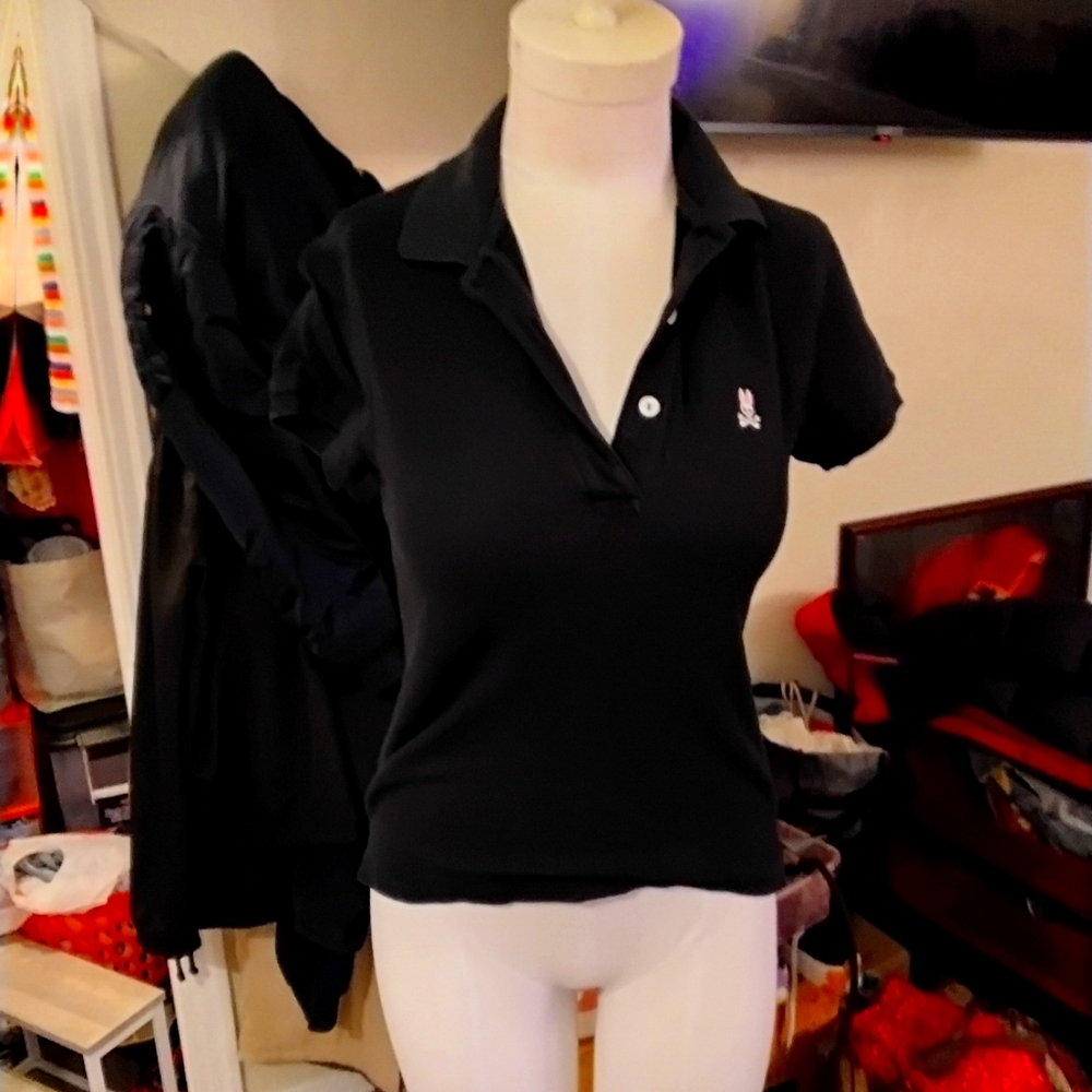 Psycho Bunny Black Polo Shirt